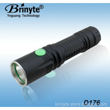 26650 Battery Waterproof Aluminum CREE Rechargeable LED Police Flashlight